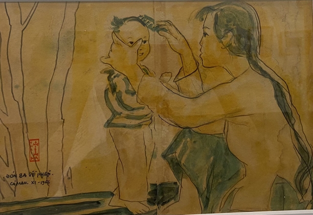 National museum displays sketches from the resistance war
